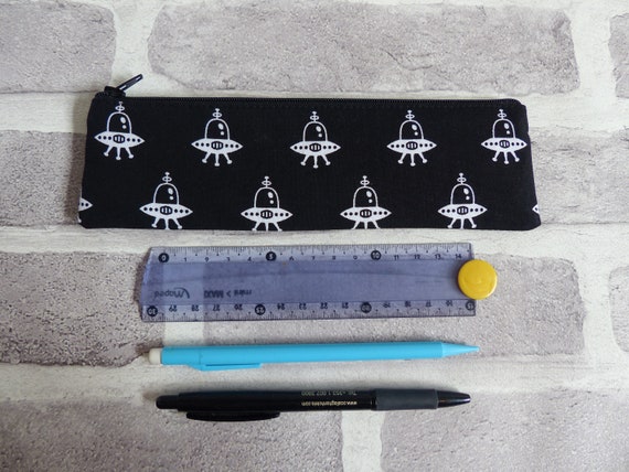 Spaceship Compact Pencil Case, Alien Pencil Case, Pencil Case