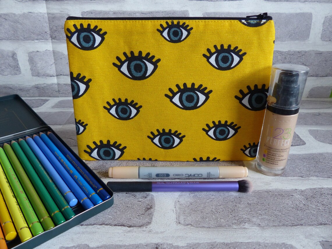 Eyes makeup bag Eye bag Eyelash bag Eye pencil case Etsy
