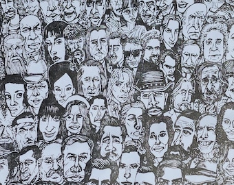 99 Quentin Tarantino Movie Character Relief Print