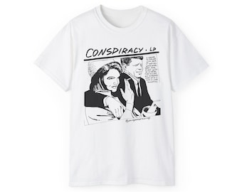 JFK and Jackie "Conspiracy" shirt (Sonic Youth Goo parody).