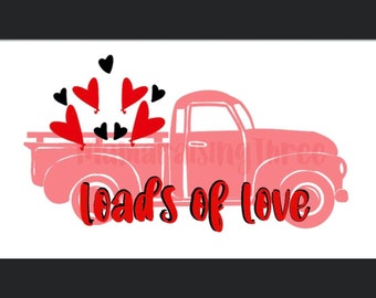 Loads of Love, Sublimation, PNG FILE, Digital Download, Valentines, Love