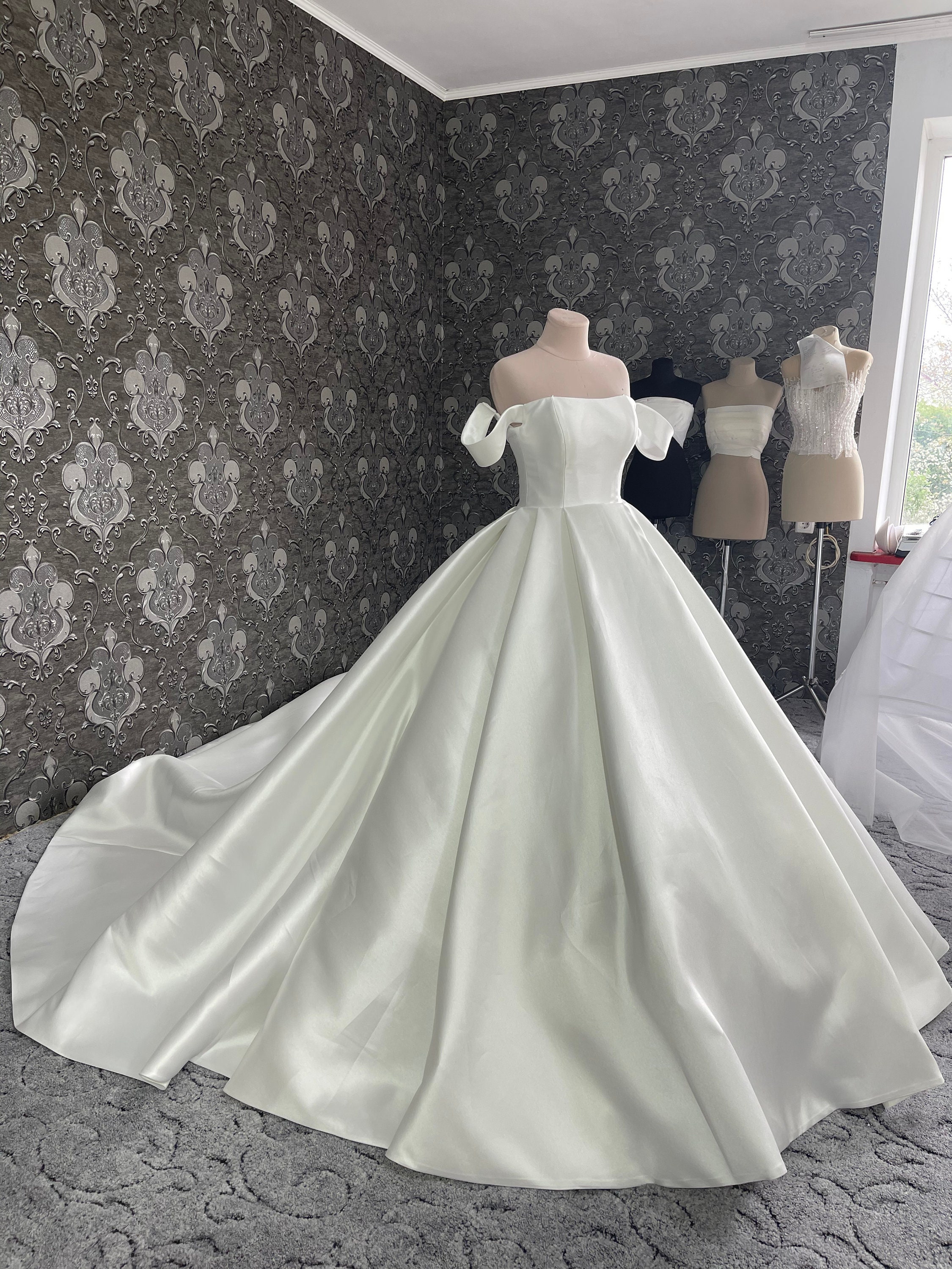 Silk mikado bridal gown Etsy