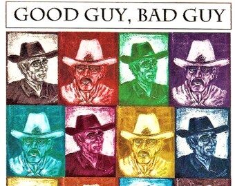 Cowboy Poster, Good Guy Bad Guy, Cowboy Wall Decor, Cowboy Art Prints, Western Wall Decor, Cowboy Art, Western Art Print, Cowboy Art Poster,