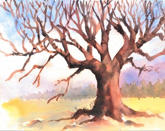 Beautiful Tree In Winter, Old StandingTree , Winter Wall Decor, Tree Art, Tree Wall Decor, Beautiful Tree Art, Old Tree Limbs In Winter