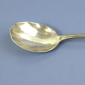 Cuchara de plata con diseño victoriano Berkeley de 1929, de Simeon L & George H Rogers Co., tamaño A1, para bayas, gelatina y azúcar.