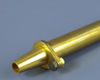 Brass Black Powder Measure w/ Swivel Funnel for Muzzle Loading Hunting 40 to 200 Grains Great Condition 5.5" L