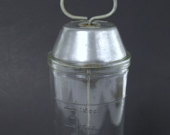 Vintage Hazel Atlas Malted Milk Mixer, Circa 1930's - 12 Fluid Ounce Capacity - Nice!