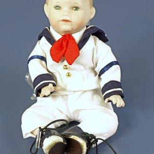 Vintage 1987 Ashton-Drake Matthew Sailor-pop van Yolanda Bello Picture Perfect Babies Code 8949 ZA