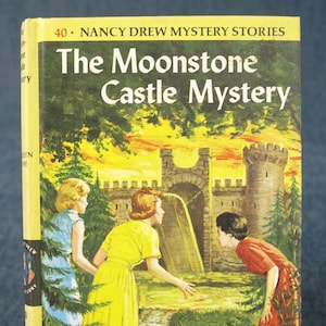The Moonstone Castle Mystery, #40 by Carolyn Keene - Nancy Drew Mystery Series - Published by Grosset & Dunlap, C. 1963 - Hardover. VG