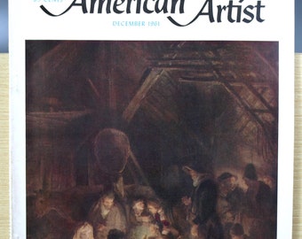 Vintage American Artist Magazine Dezember 1961 Eine Watson Geptill Veröffentlichung