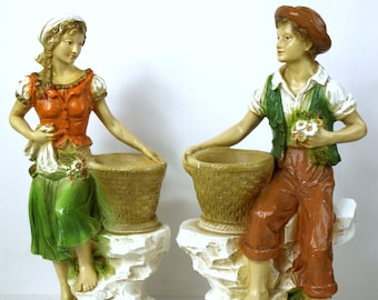 Vintage Universal Statuary Corp - Traditional Irish Youth Statues