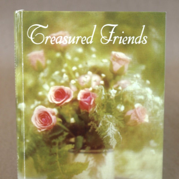 Treasured Friends by Hallmark Mementos - Hallmark Cards, 1972 - Hardcover Vintage Book Collection of Poetry in VG Condition