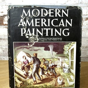 Modern American Painting by Peyton Boswell, Jr. - Publ. by Dodd, Mead & Co., 1940 - w/ 89 Illustrations in Full Color - Good+ HC, Fair DJ