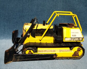 glass tonka bulldozer