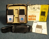 Vintage Fanon Explorer 2 Way Radio Walkie Talkies Model FCB-33A C.B. Transceiver Three Transistors Crystal Controlled - Works - with Box