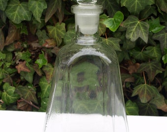 Decanters Vintage Etched Glass Whiskey Decanter Eagle With Leaves Prohibition