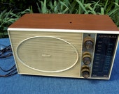 Vintage Admiral AM FM Tube Radio - Made in USA - Woodgrain Finish - Needs Repair
