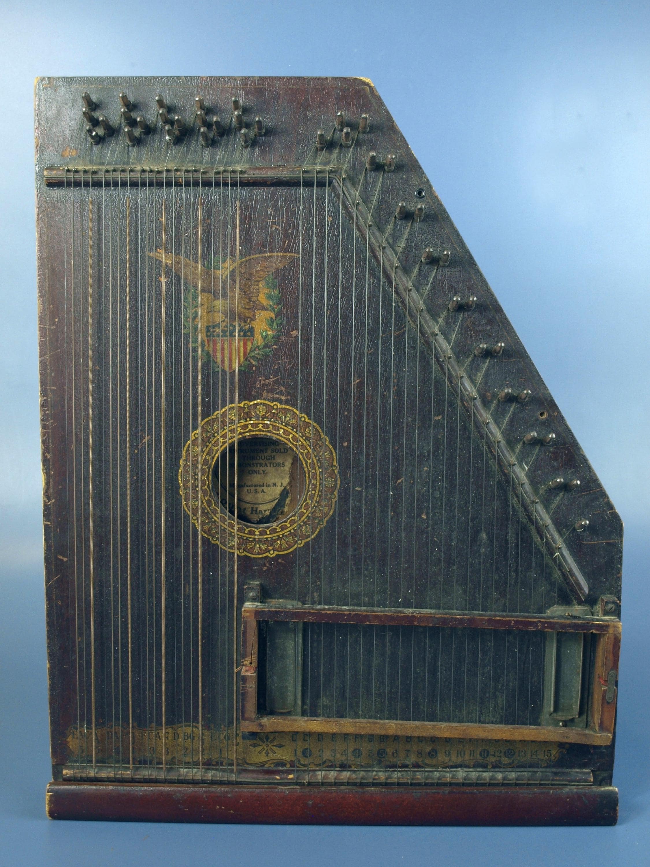 Vintage Zither Harp - Etsy