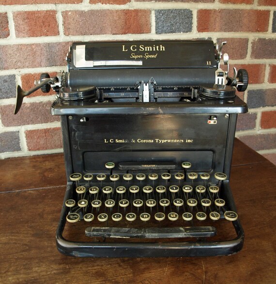 Lc Smith Corona Super Speed Antique Typewriter 11 Wide Carriage Lc Smith Corona Super Speed Antique Typewriter 11 Wide Carriage