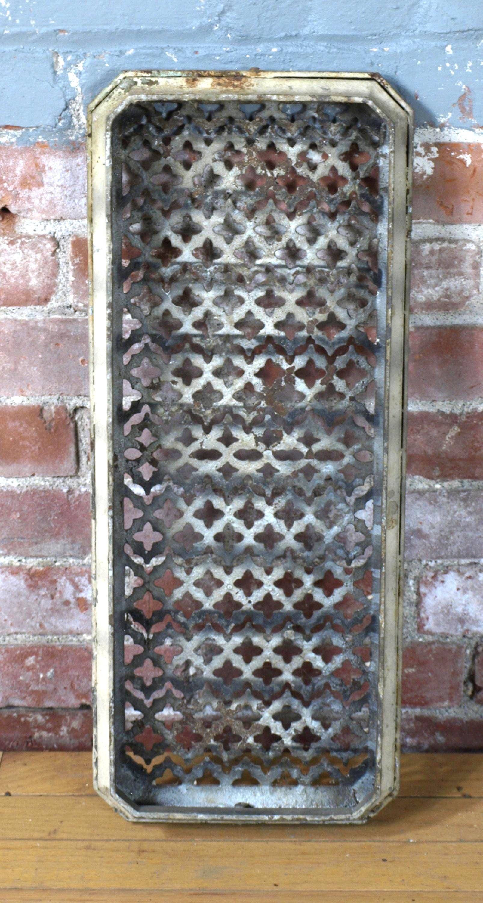 Old Radiator Cover Antique Cast Iron Radiator Cover - Ca. 1800's - Fits Radiators 19
