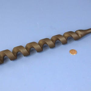 Antique Hand Drill Wood Auger Drill Bit - AUGER BIT ONLY - for Barn / Cabin Construction 18.5"n x 1.25" No Handle