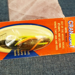 Vintage Moss Master Crankbait Big Bass Fishing Lure by Snagproof Co NIB