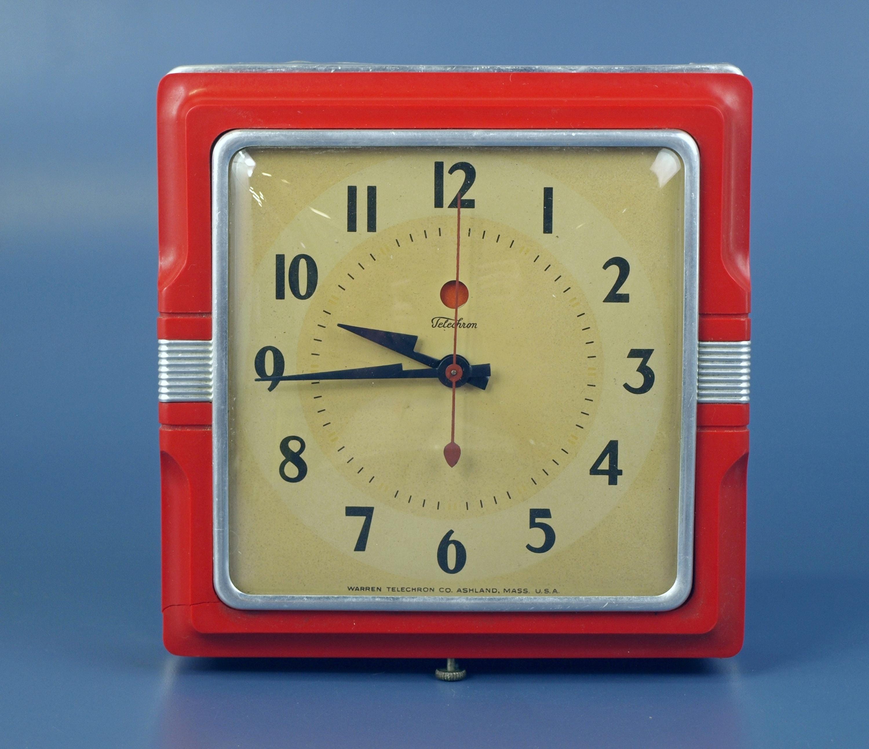 掛け時計アンティーク　USA  Telechron Telechron Electric Clock - Etsy