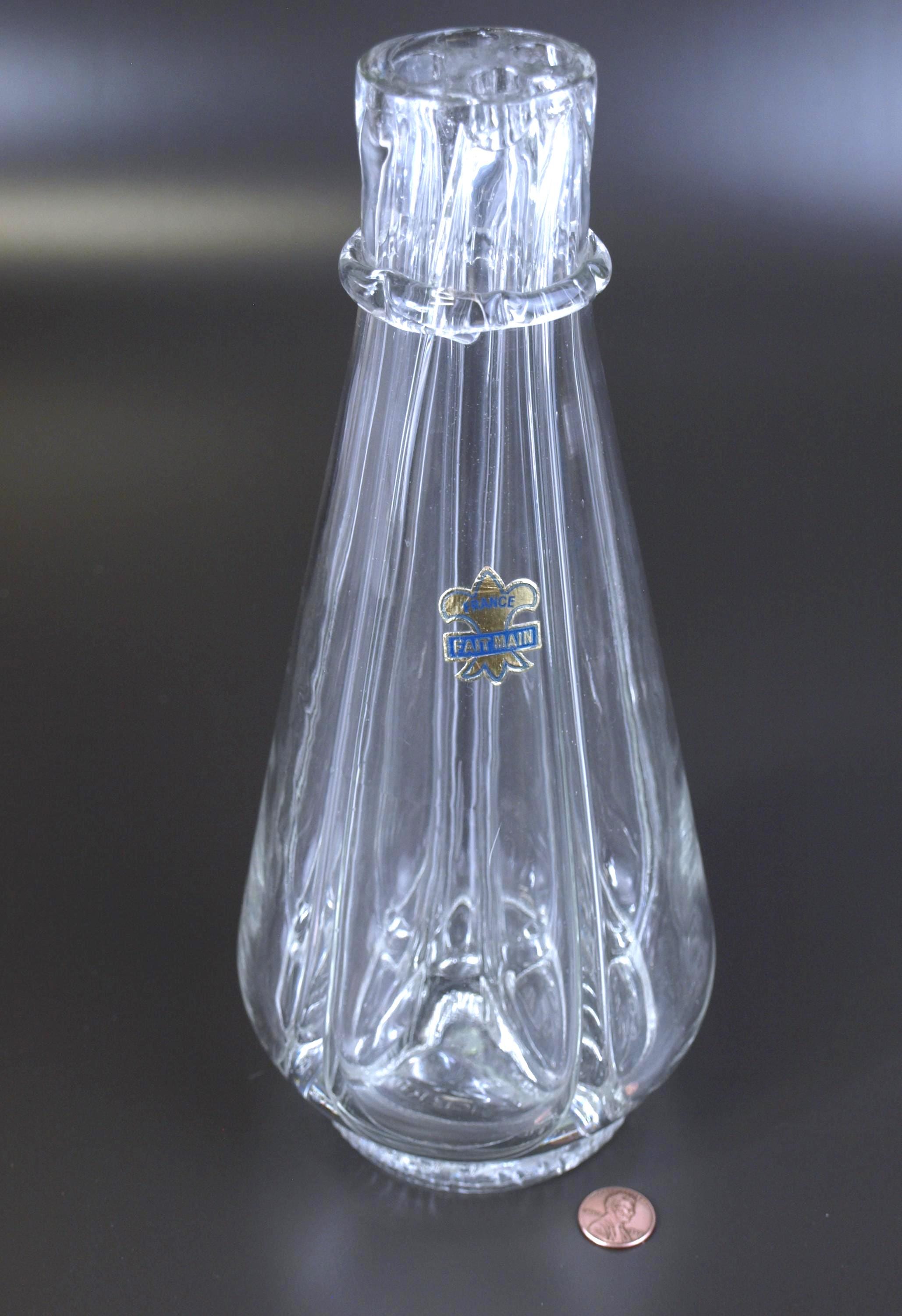 French Vintage Glass Decanter - Etsy