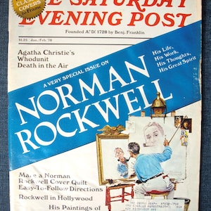 Vintage The Saturday Evening Post Jan/Feb 1978 Special Norman Rockwell Edition Includes Classic Rockwell Covers Inside VF Condition