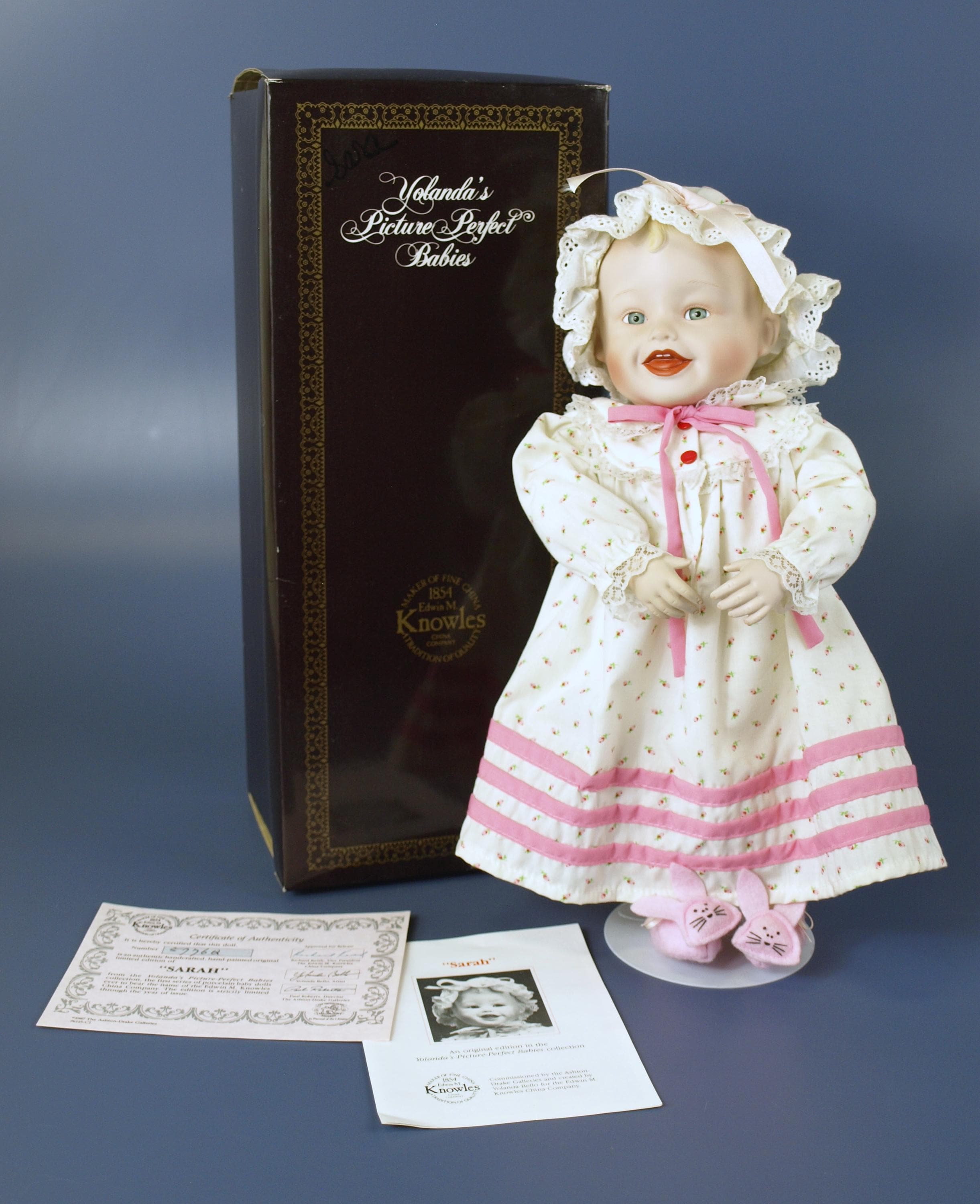 トールペイント作品Antiques & Collectibles Vintage Sarah Porcelain Doll by Yolanda Bello - Edwin Knowles