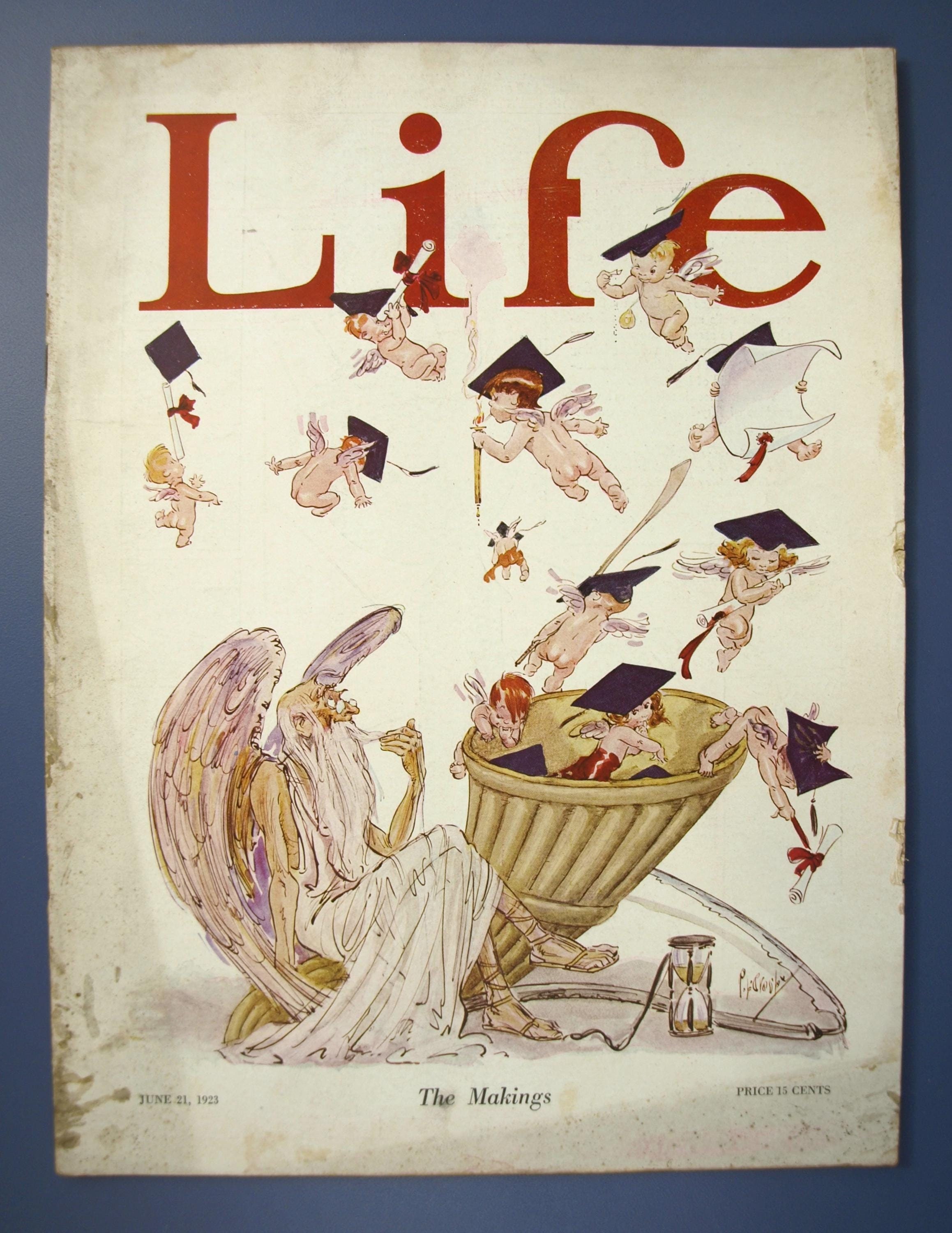 Life Magazine, June 21, 1923 W/ Cover Art by Percy L. Crosby - a