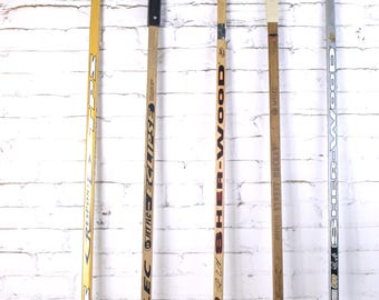 Vintage Used NHL Hockey Sticks: Tkachuk Louisville, Mylec Eclipse, Leclair Sher-Wood, Esposito Mylec, Bourque Sher-Wood - Sold Separately