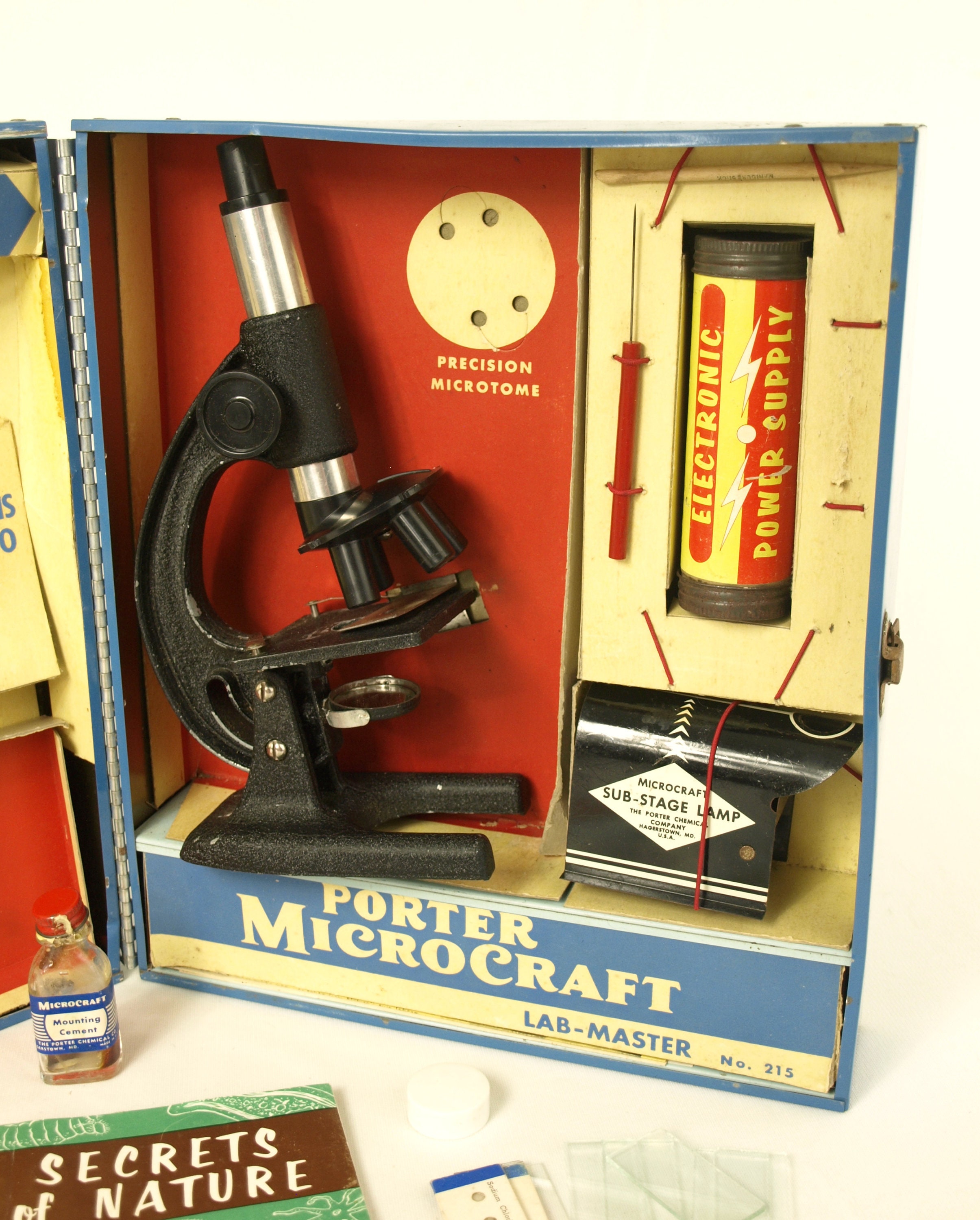ヴィンテージ顕微鏡 Vintage PORTER Microcraft Microscope Lab, Circa 1957 - Lab Master