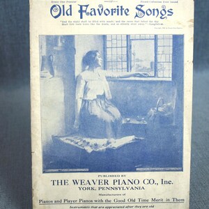 Antique Star Collection of Old Favorite Songs published by Weaver Piano Co., Inc. York Pennsylvania - over 50 sheet music pieces