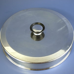 Vintage 11.5" Universal Stainless Steel Replacement Lid with Bakelite Knob