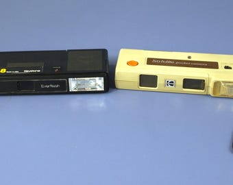 ビンテージ コダック デュアルポケットカメラ ブラウン フェイクレザー