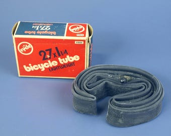 Vintage Cycle 27" x 1 1/4" Lightweight Bicycle Tube in Original Box - Great Condition Old, New Stock NOS Advertisement