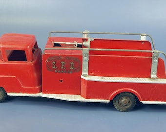 Camion De Pompier New Bright Vintage, 1988, Occasion