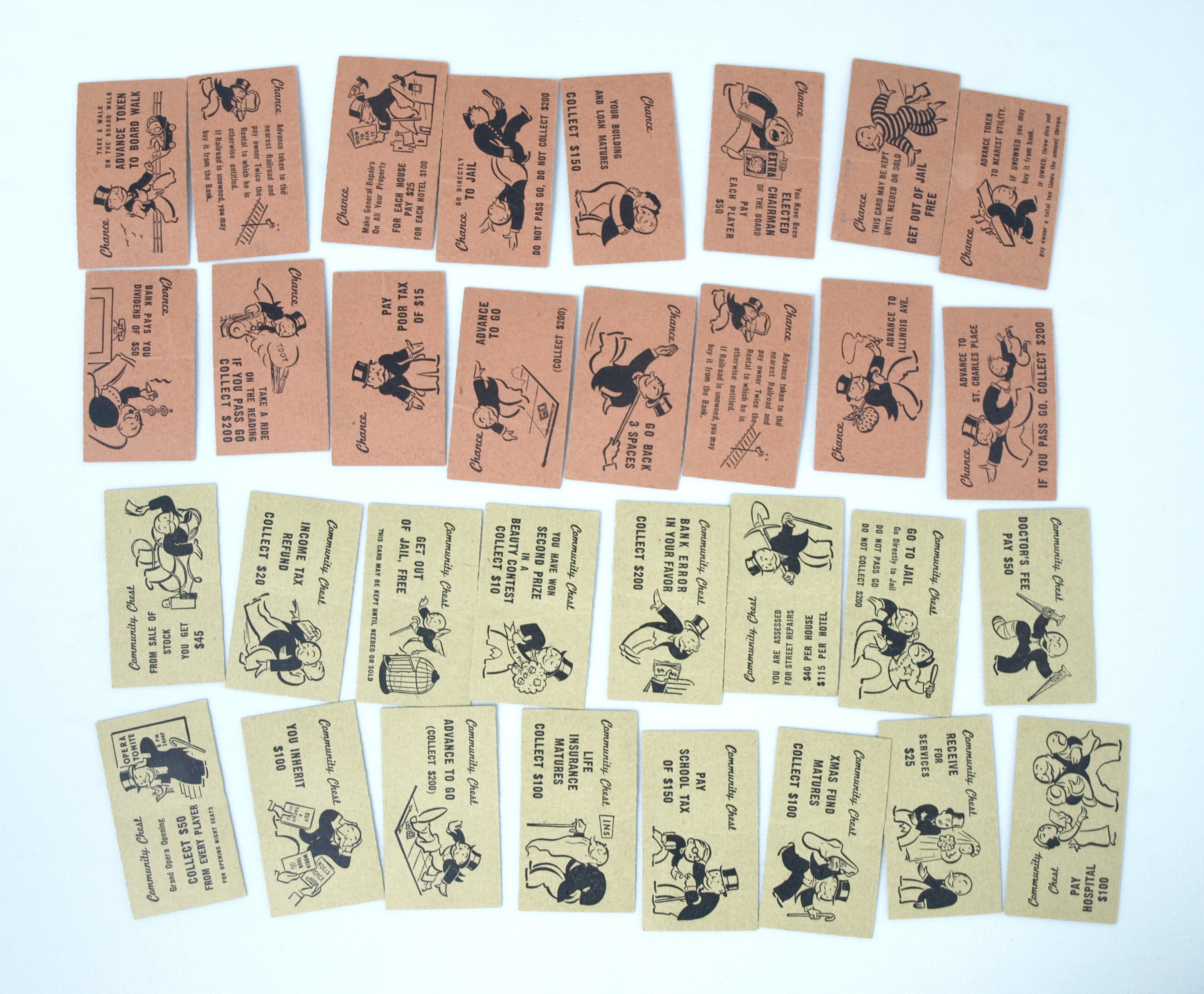 パーカーブラザーズ製、ヴィンテージ モノポリー ボードゲーム