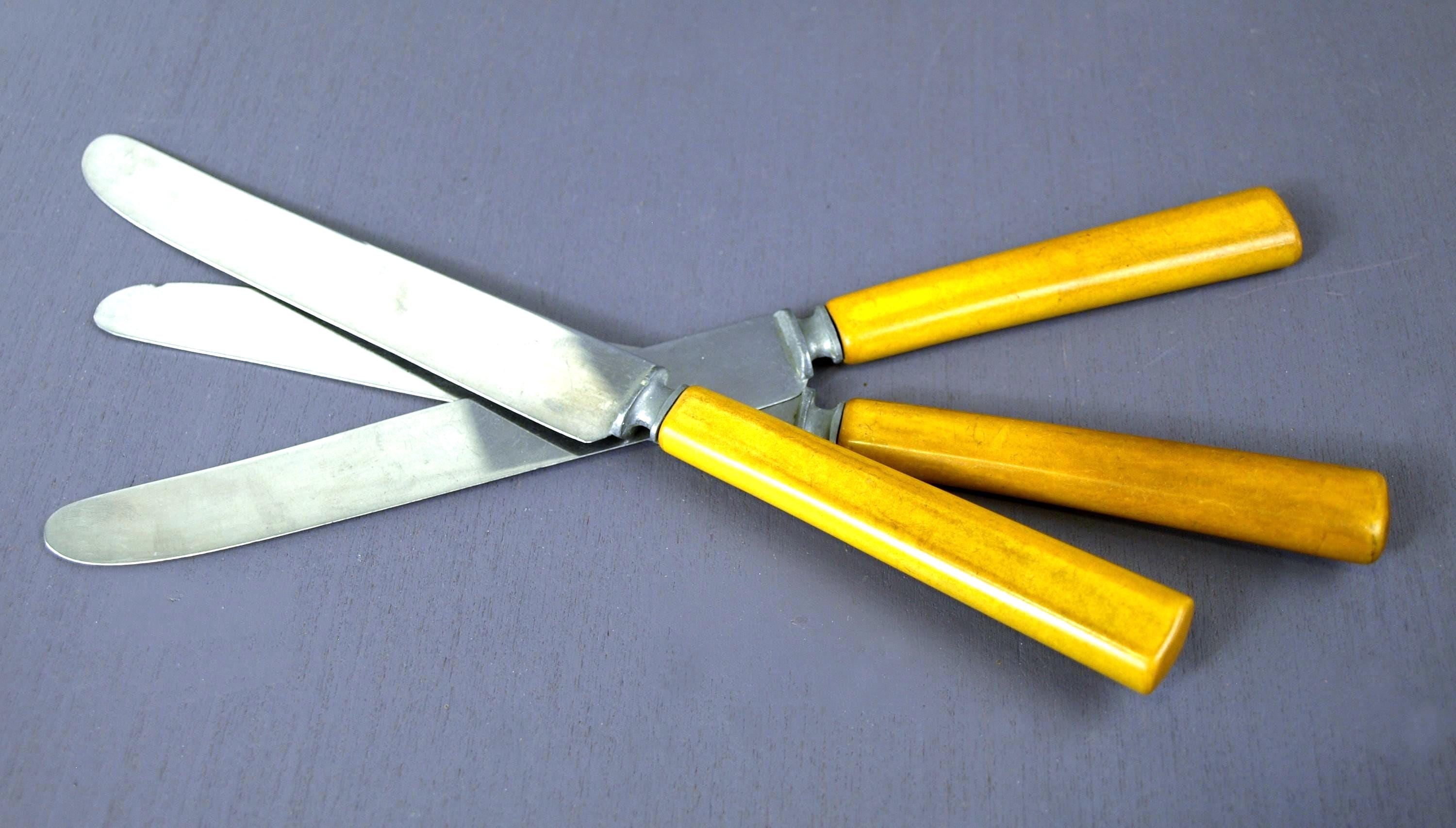 Yellow Handled Butter Knife - Etsy