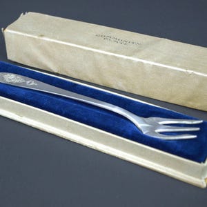 Vintage Community Plate Versilberte Pickle-Gabel - In Original-Präsentationsbox - Gabel in nahezu neuwertigem Zustand