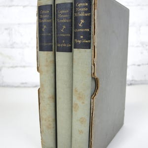 Captain Horatio Hornblower by C.S. Forester - 3 Volumes in Slipcase Box - Little, Brown & Co., 1939 - Hardcover, no DJ - Good condition