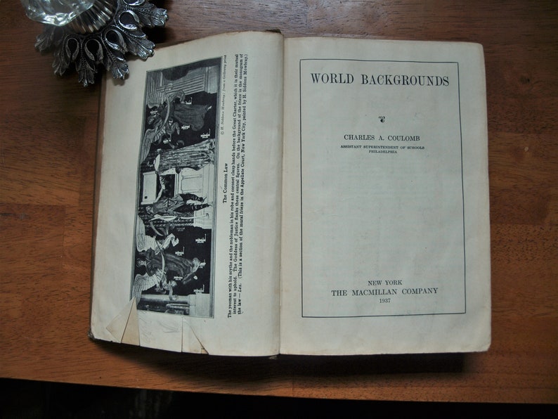 World Backgrounds by Charles A. Coulomb MacMillan Company 1937 Book image 4