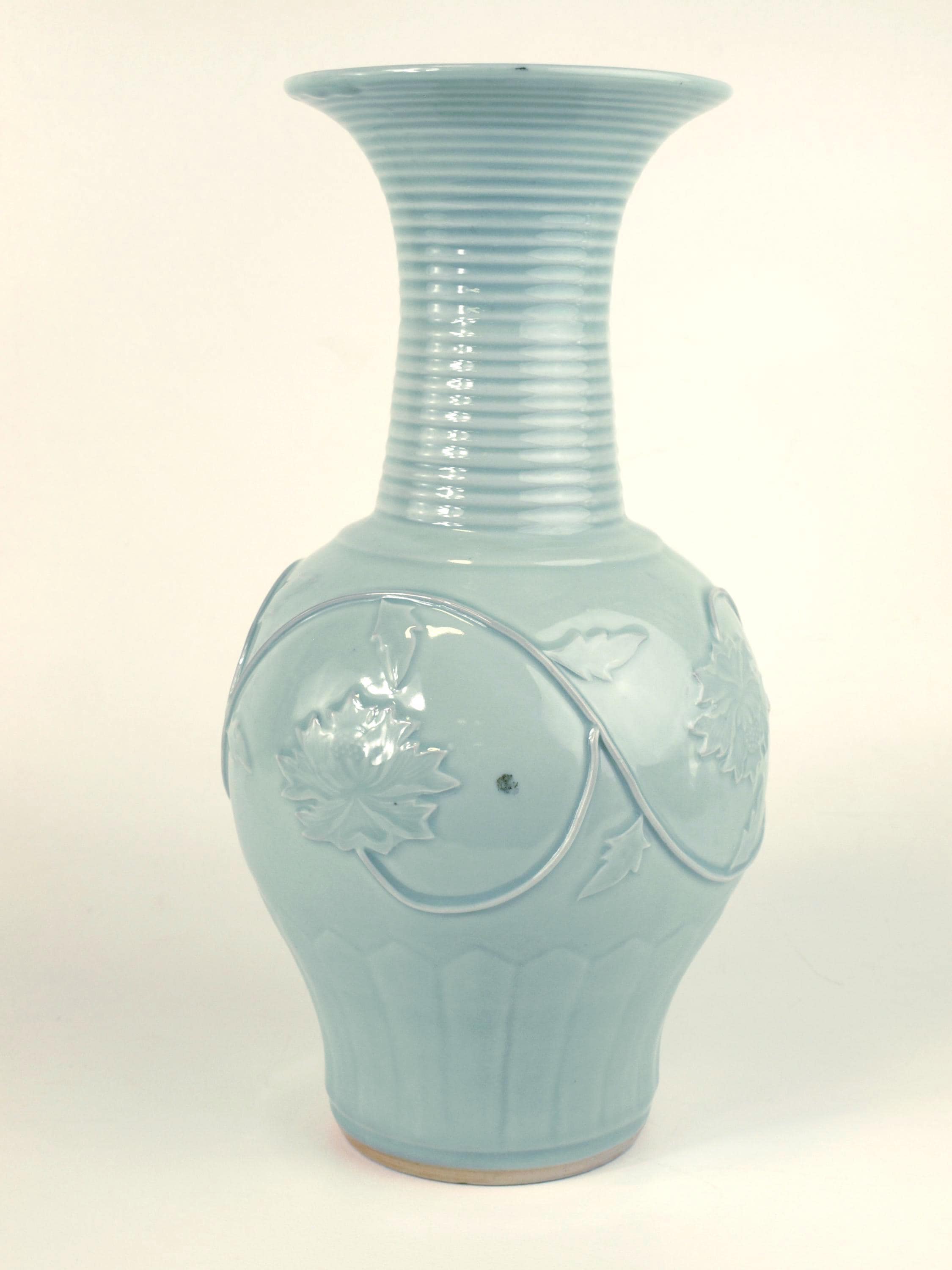 Porcelain Chinese Celadon Vase - Etsy