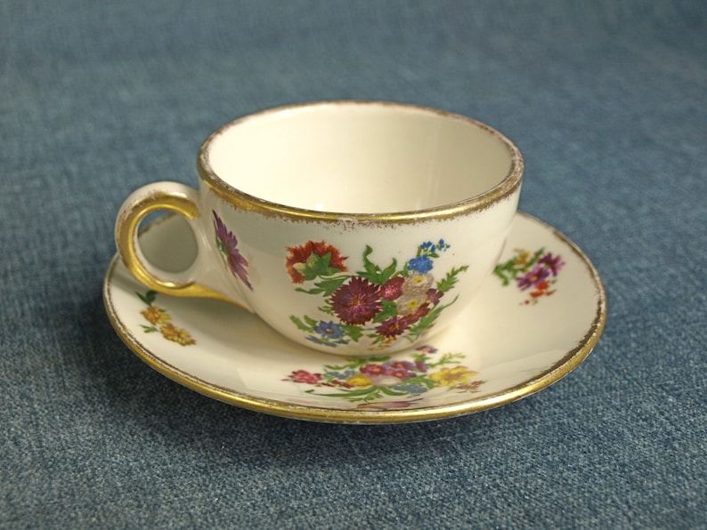Vintage Ivory Lamberton Scammell Porcelain China Tea Cups with Etsy