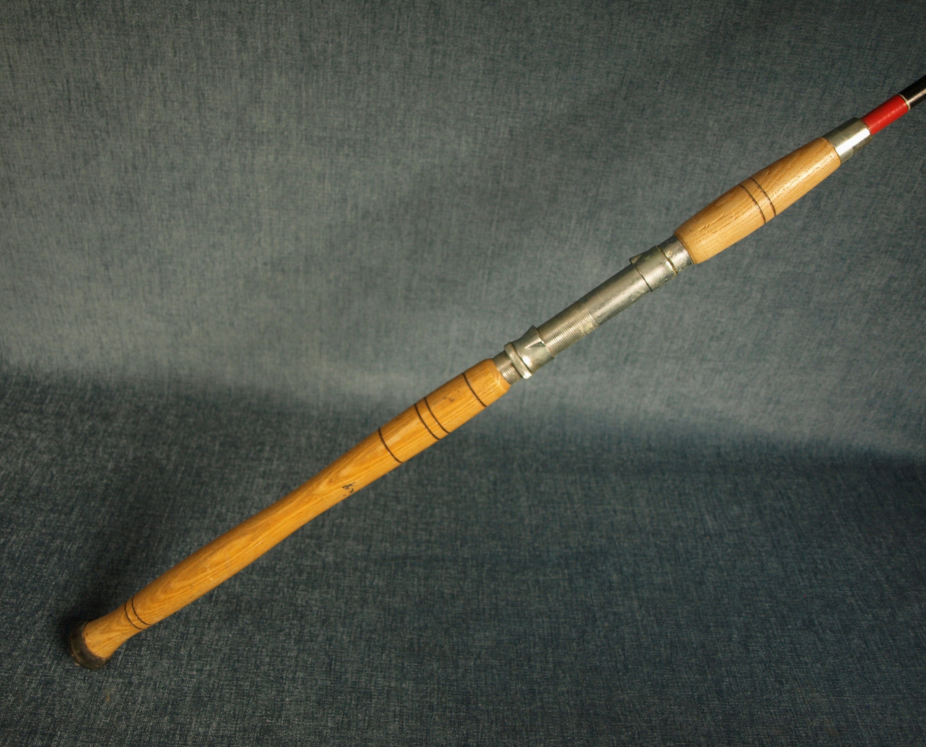 Vintage St. Croix Model 13BT-66MH-D 66 Pier Fishing Rod With Wood Handle 79  Long 