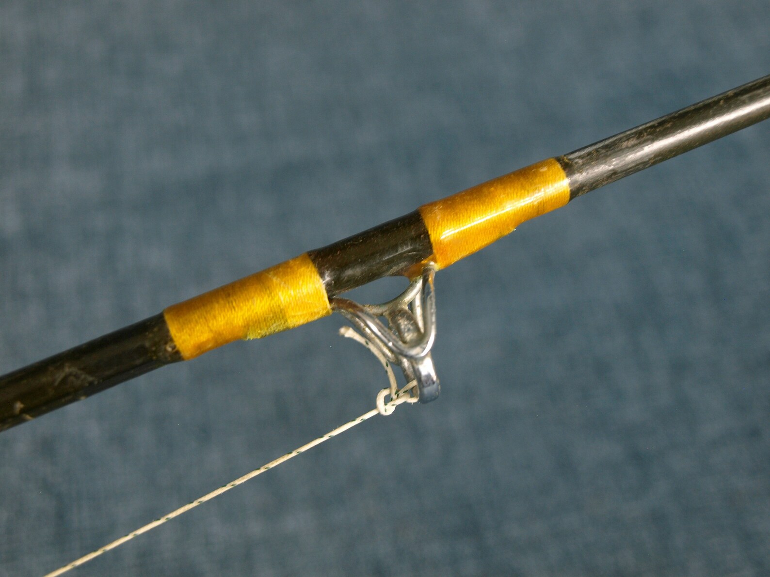 Vintage Fiberglass Fishing Rod With Wood Cork and Aluminum Etsy