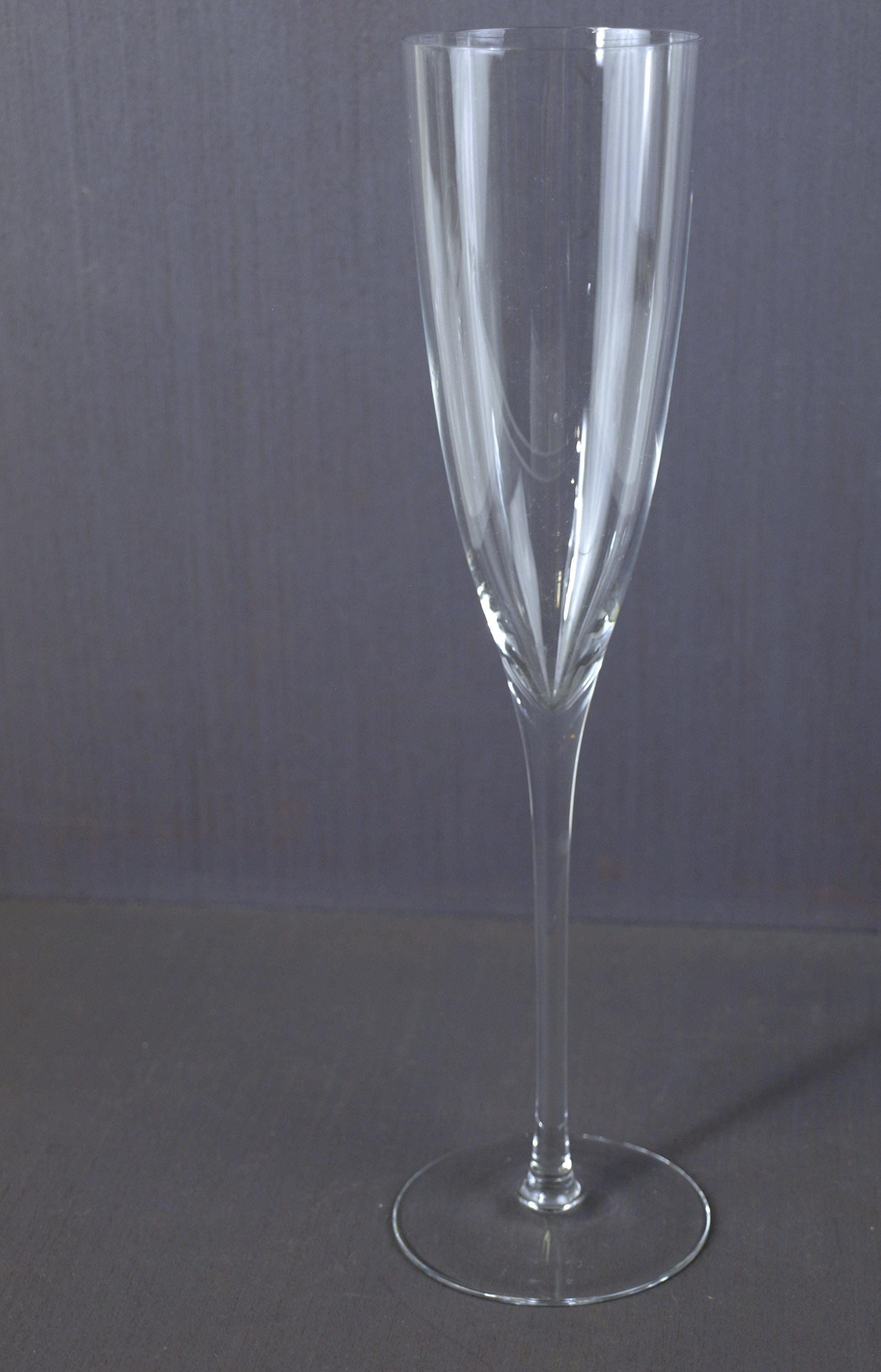 6 Flûtes à Champagne Baccarat Orsay Blue - Cristal Français, état Neuf Et Emballé