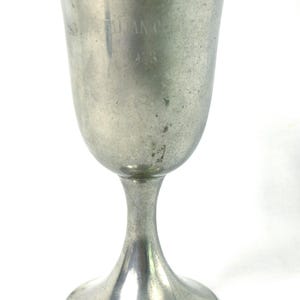 1983 Italian Open WEB Pewter Goblet Chalice No. 1153 World Championship Tennis Tournament Memorabilia - 6.75&quot; tall