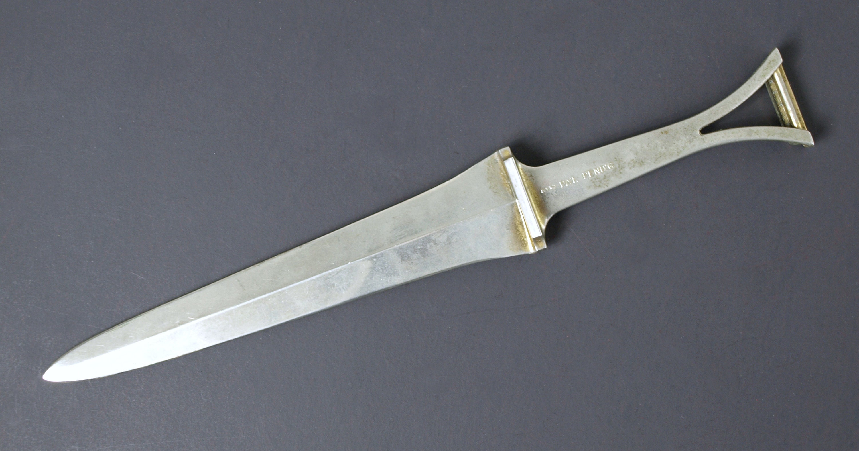 Vintage Decorative Dagger - Monogrammed, "r" in Art Deco Script ...